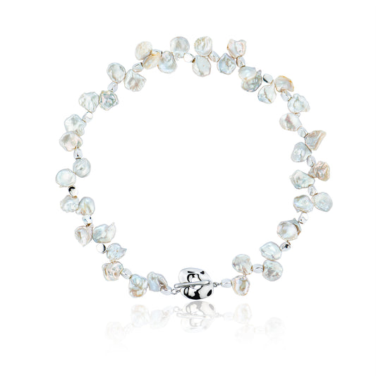 T-Bar freshwater Pearl necklace