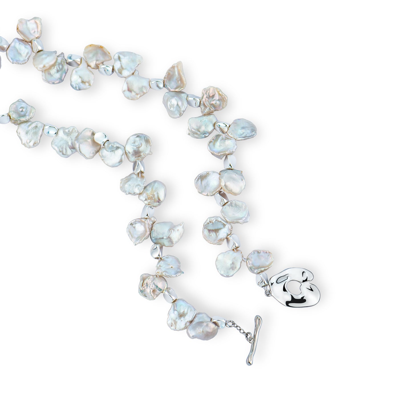 T-Bar freshwater petal Pearl necklace