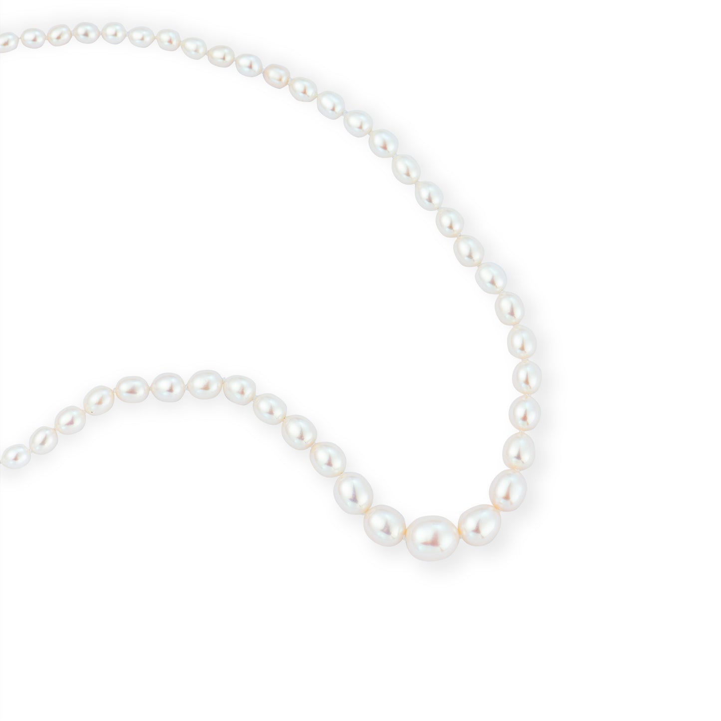 Gradient Size Pearl Necklace